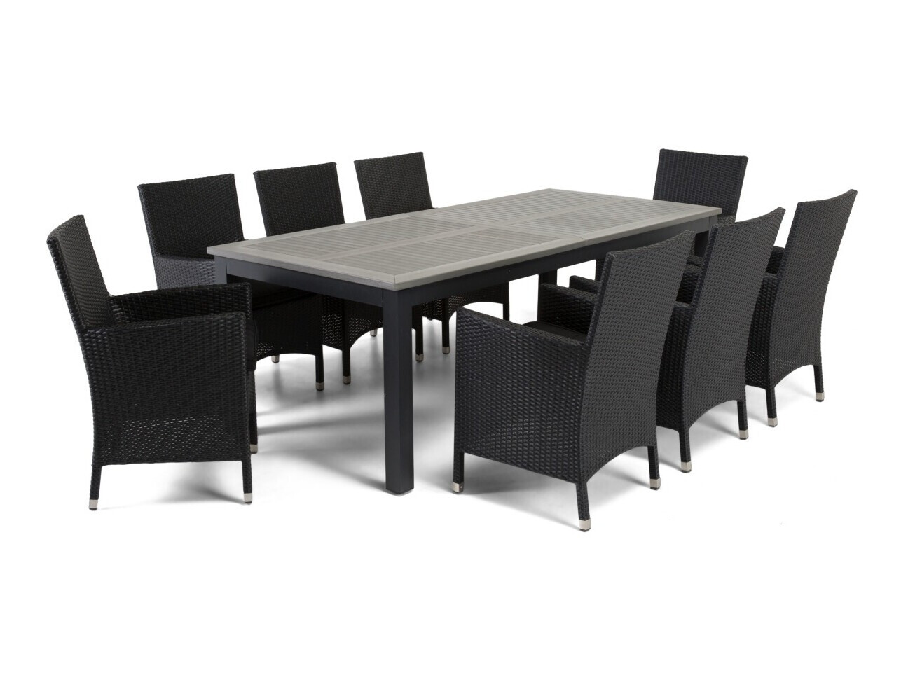 Conjunto de mesa e cadeiras Comfort Garden 1320 (Preto)