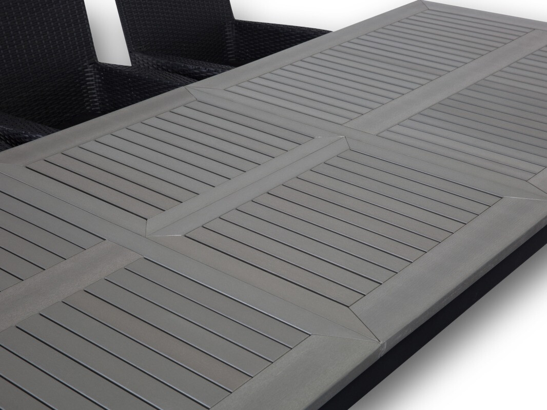 Conjunto de mesa e cadeiras Comfort Garden 1320 (Preto)