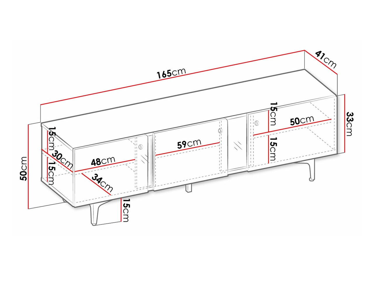 Móvel de TV Fresno AF104 (Azul)