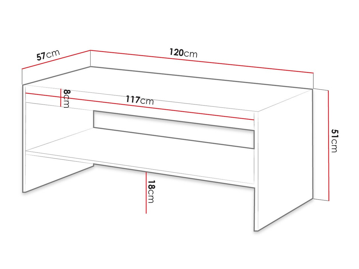 Mesa de centro Comes (Carvalho wotan)