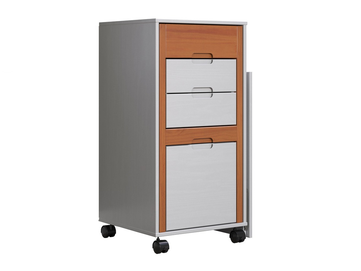 Mesa de escritório Indianapolis 122 (Pinheiro branqueado + Carvalho de mel)