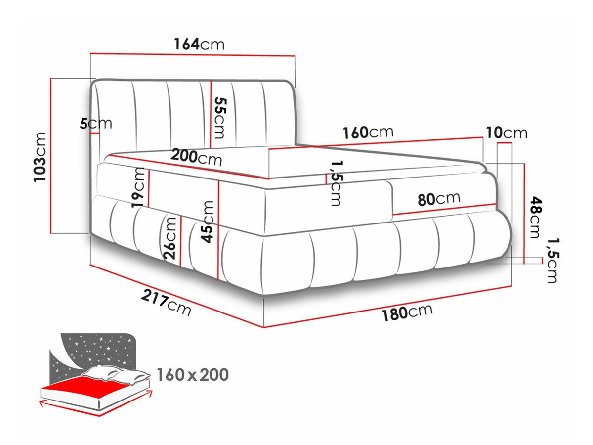 Cama continental Baltimore 152 (Kronos 09)