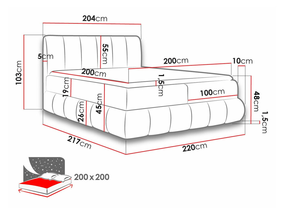 Cama continental Baltimore 152 (Kronos 19)