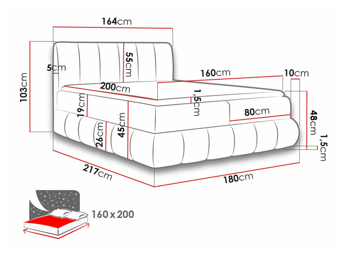 Cama continental Baltimore 152 (Kronos 26)