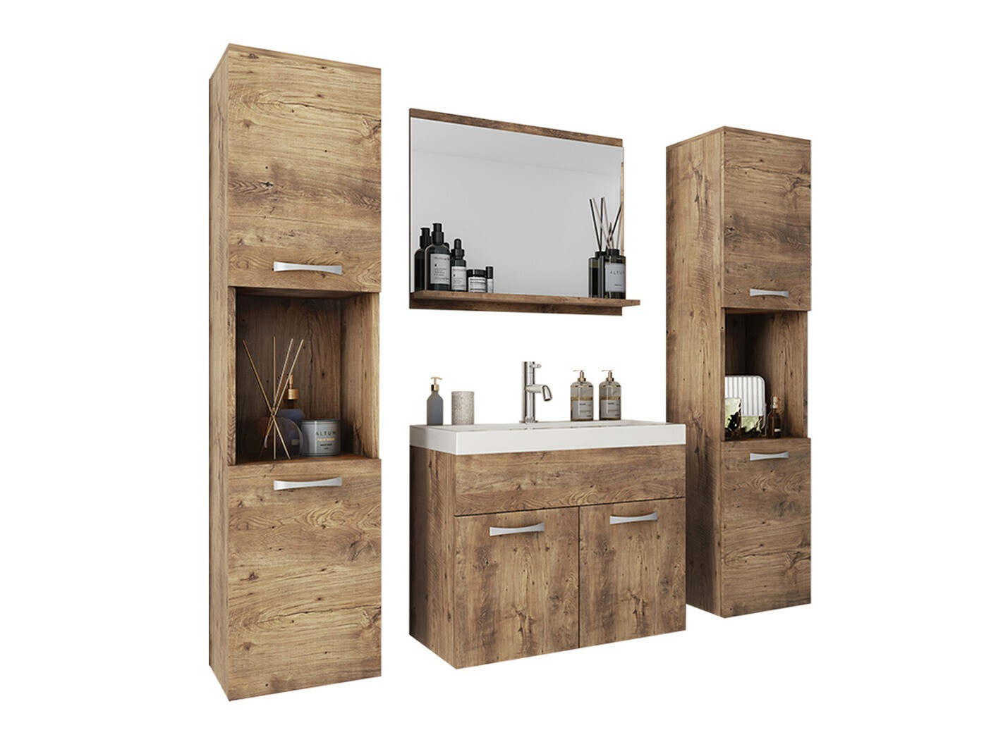 Conjunto para casa de banho Sarasota 123 (Noz)