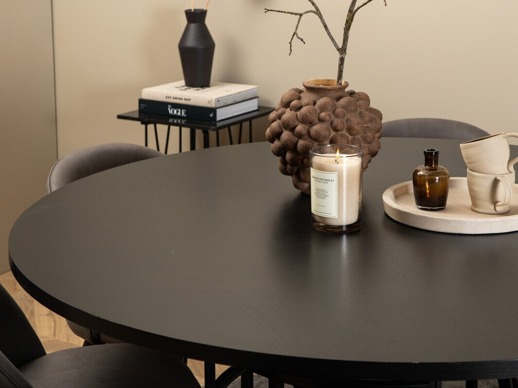 Conjunto para refeições Dallas 2387 (Preto + Cinzento)