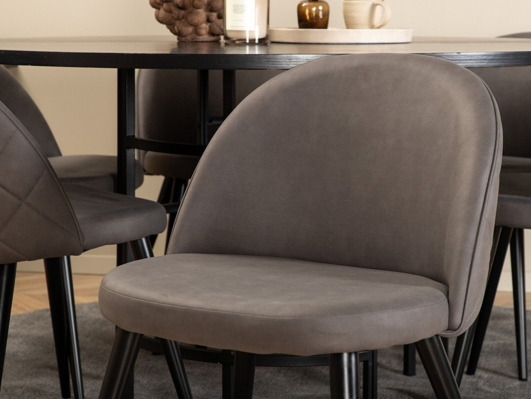 Conjunto para refeições Dallas 2387 (Preto + Cinzento)