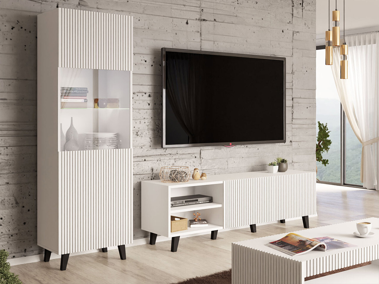 Conjunto para sala de estar Dicto I (Branco)