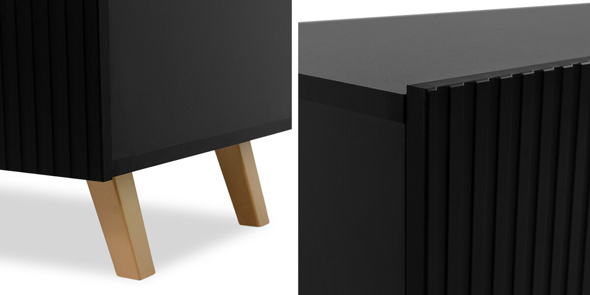 Conjunto para sala de estar Levmari 109 (Preto)