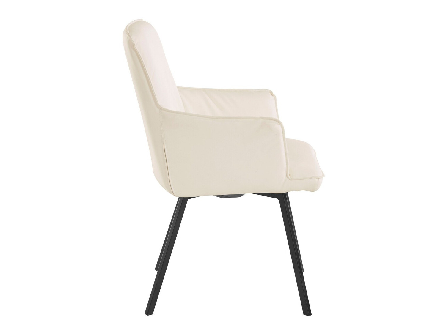 Conjunto de cadeiras Denton 1119 (Branco + Preto)