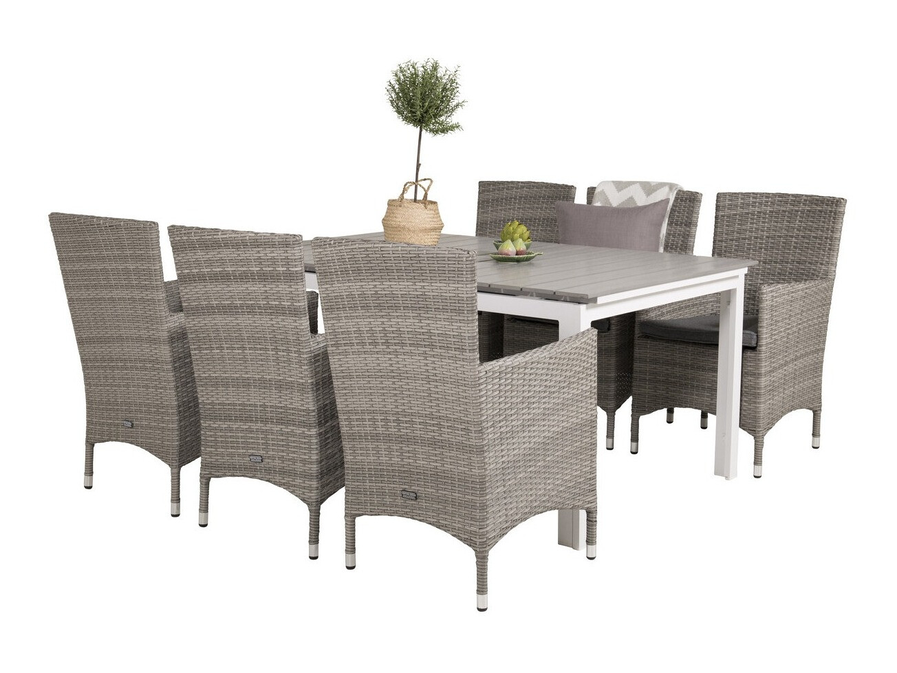 Conjunto de mesa e cadeiras Dallas 3025 (Cinzento)