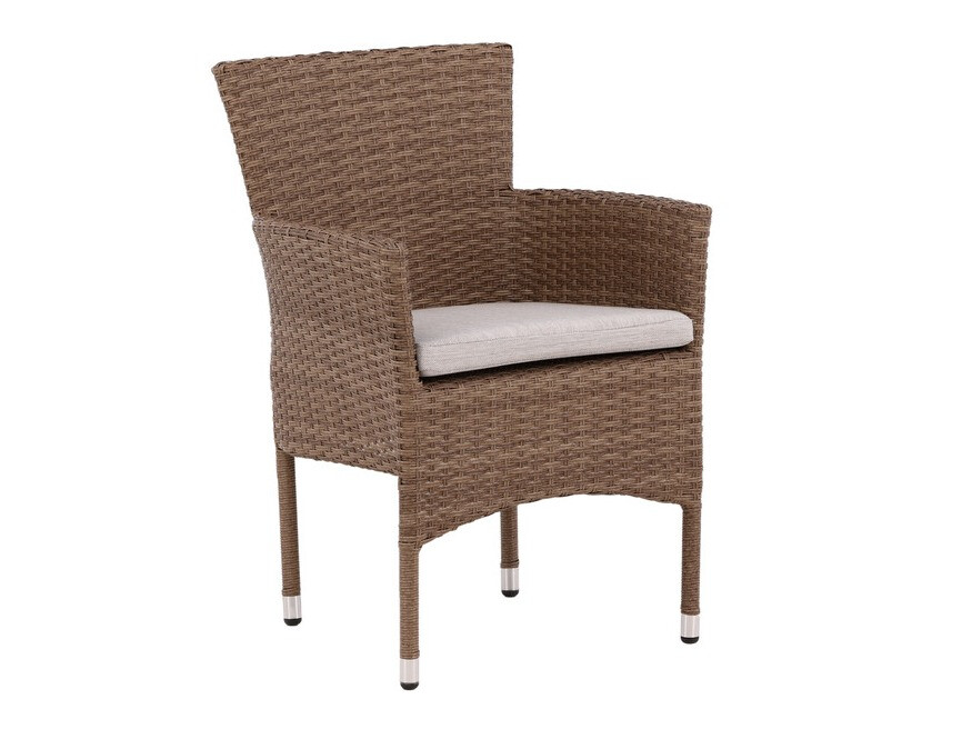 Cadeira para o exterior Dallas 3475 (Castanho + Cinzento)