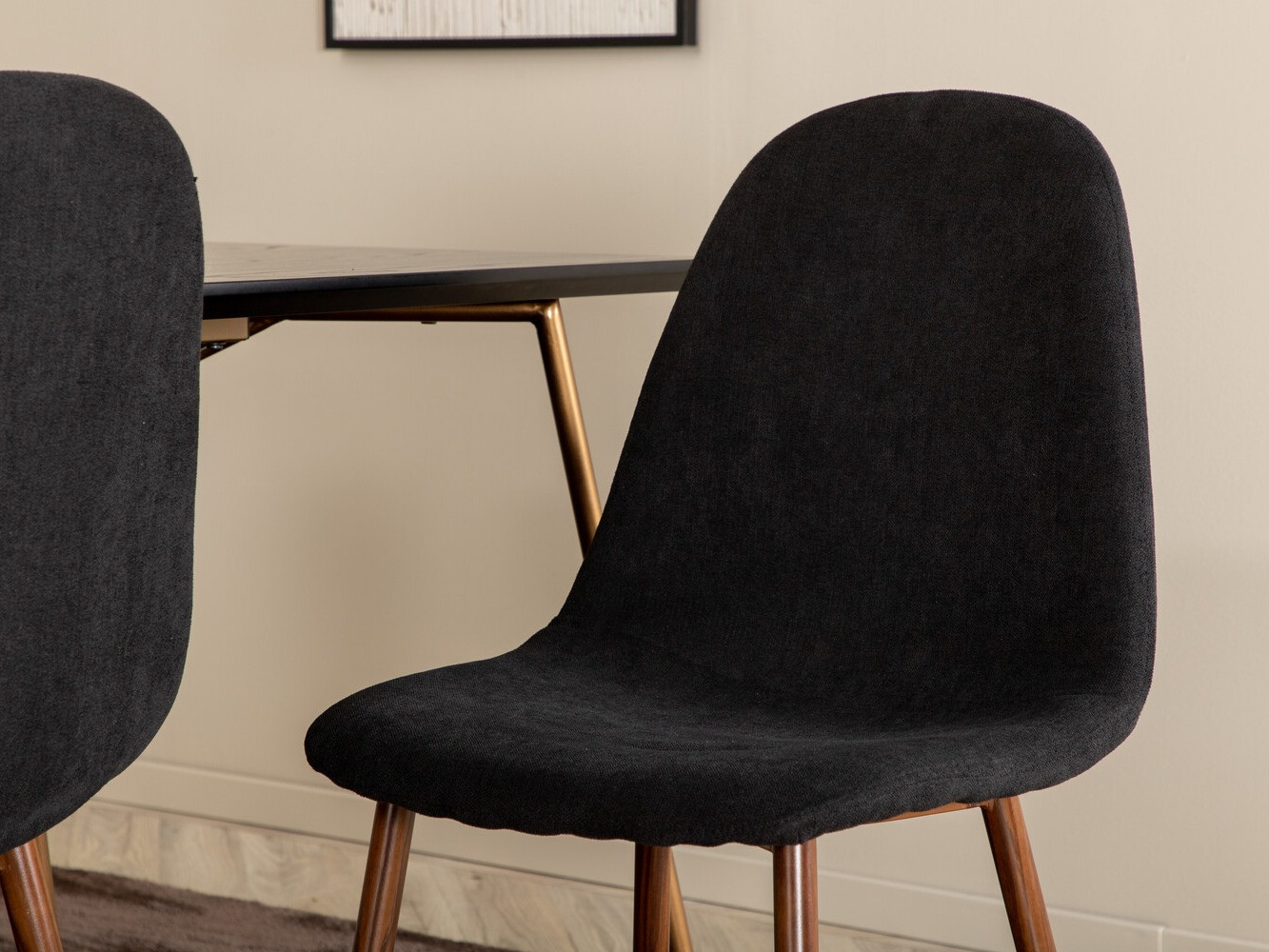 Conjunto para refeições Dallas 2713 (Preto + Nogueira)