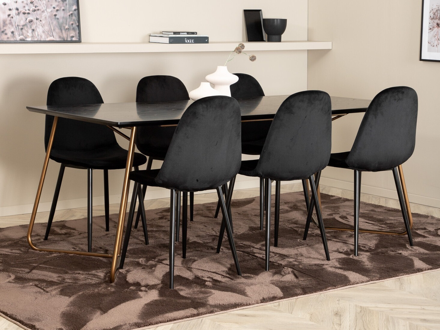 Conjunto para refeições Dallas 2713 (Preto)