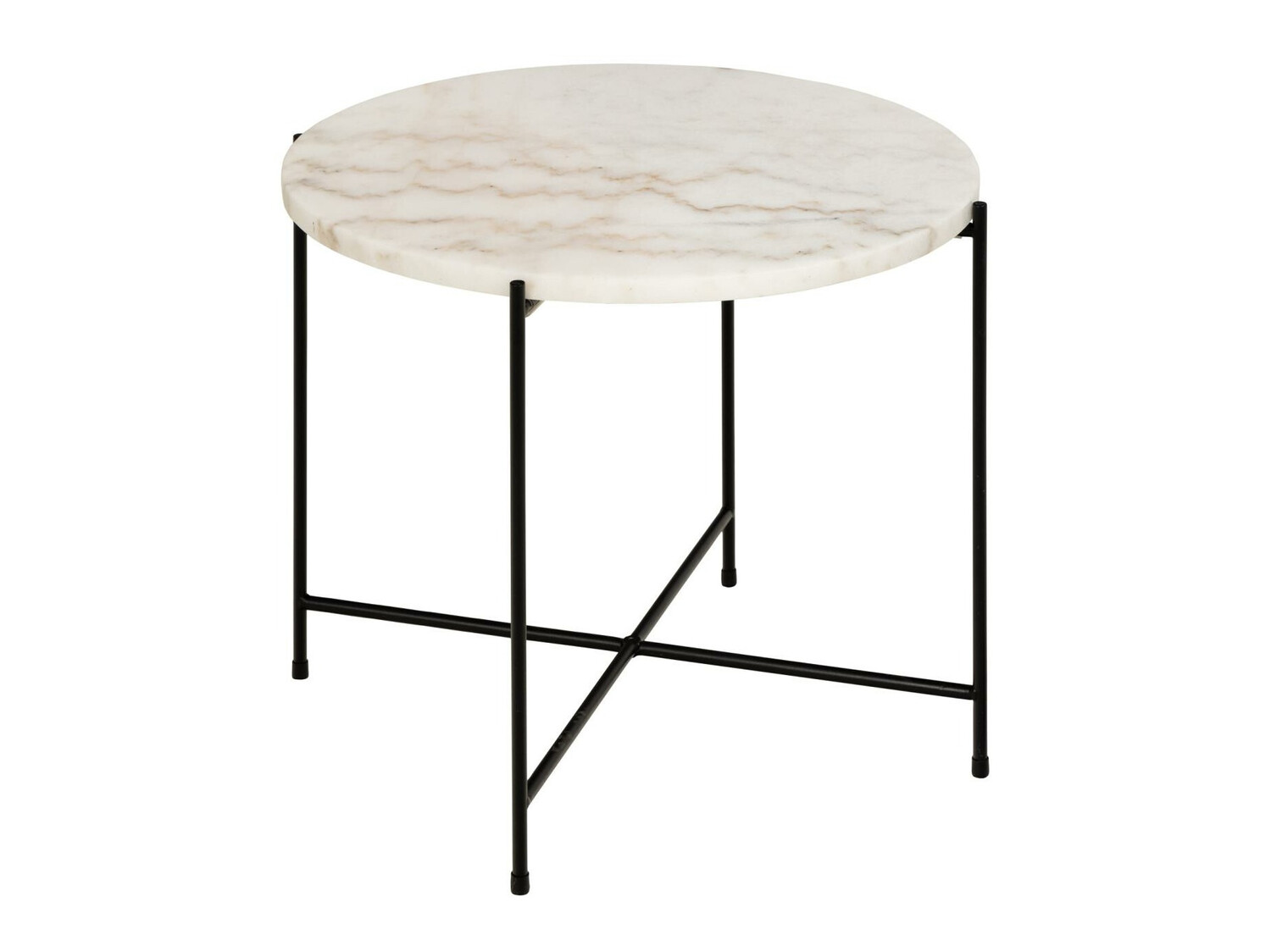 Mesa de apoio Norsica 608 (Marmore branco + Preto)