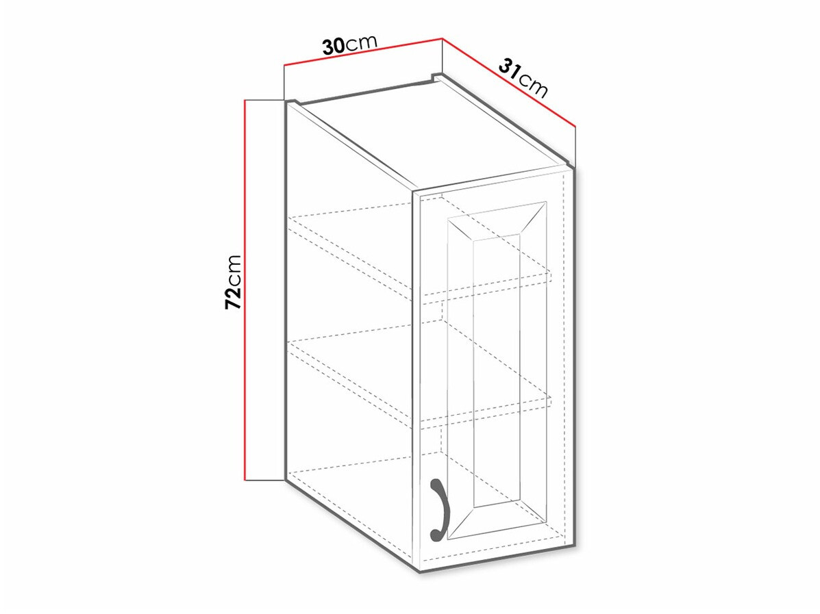 Armário modular suspenso Retro Grey 123