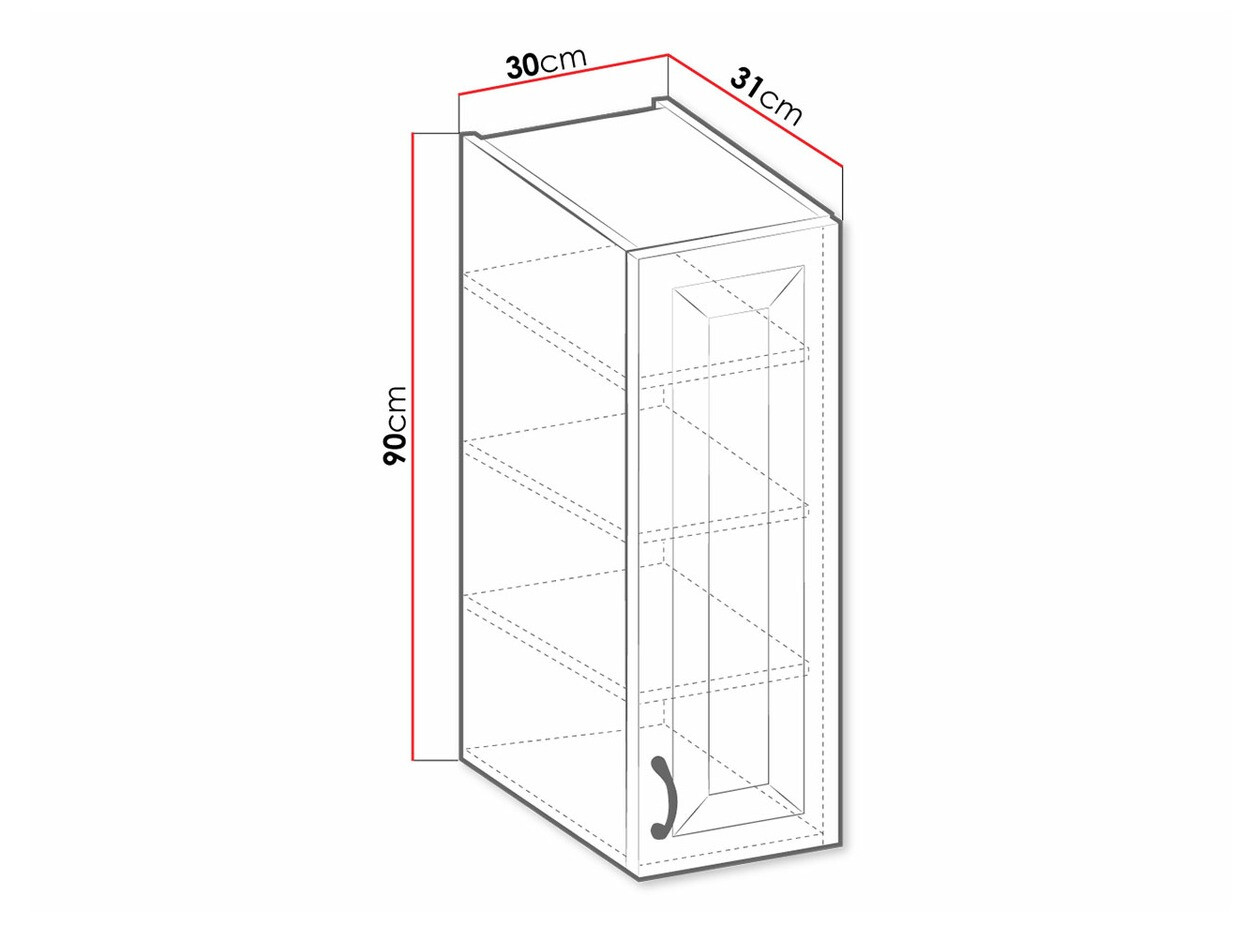 Armário modular suspenso Retro Grey 124