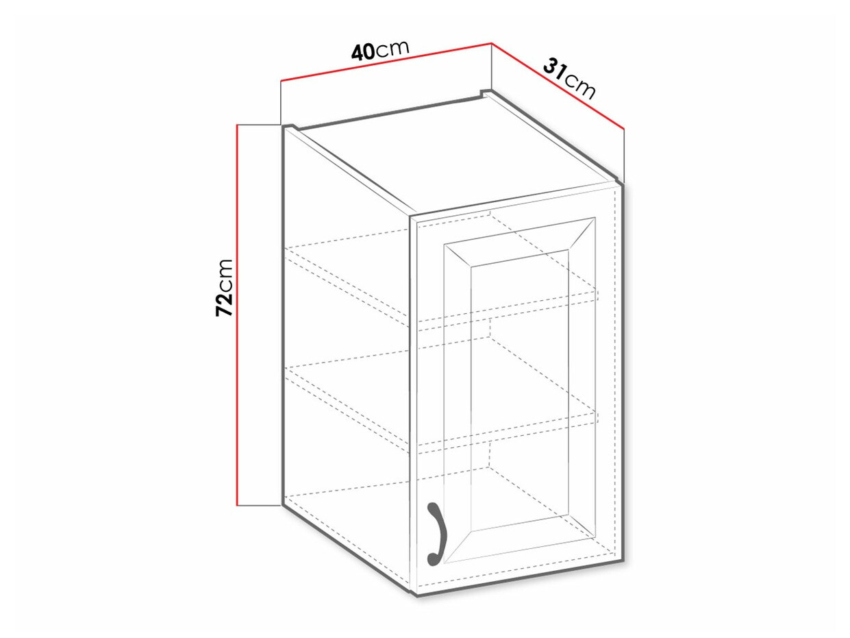 Armário modular suspenso Retro Grey 126