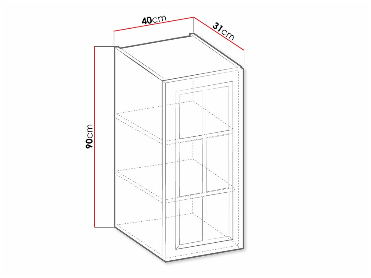 Armário modular suspenso Retro Grey 129