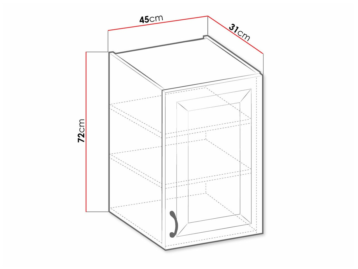 Armário modular suspenso Retro Grey 130