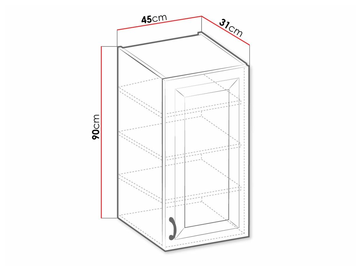 Armário modular suspenso Retro Grey 131