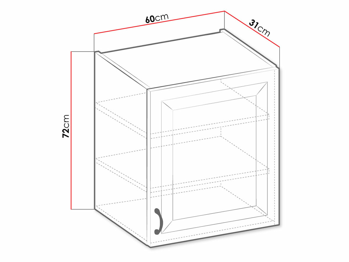 Armário modular suspenso Retro Grey 135