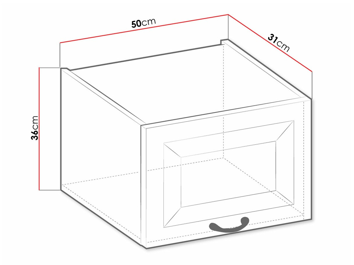 Armário modular suspenso Retro White 134