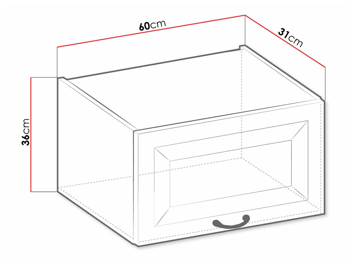 Armário modular suspenso Retro White 137