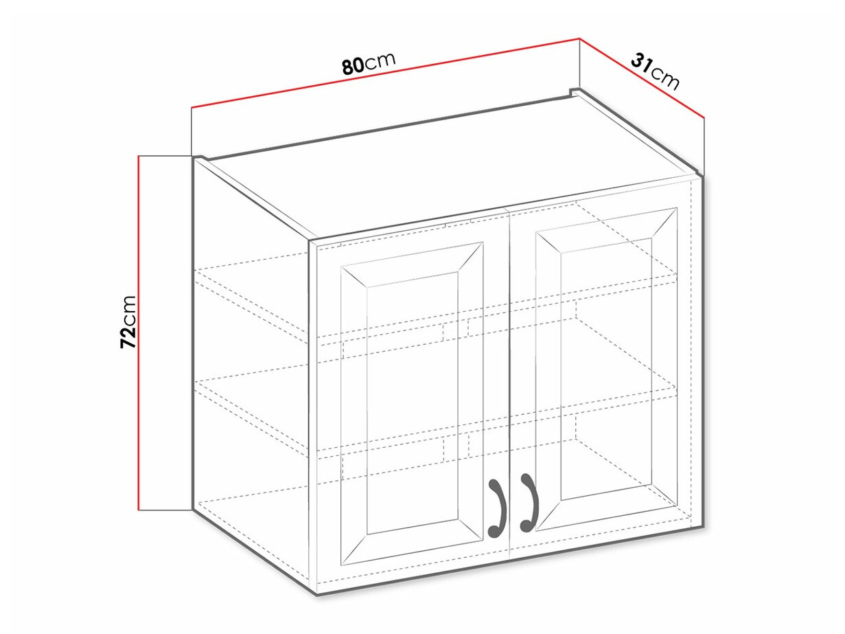 Armário modular suspenso Retro Grey 139
