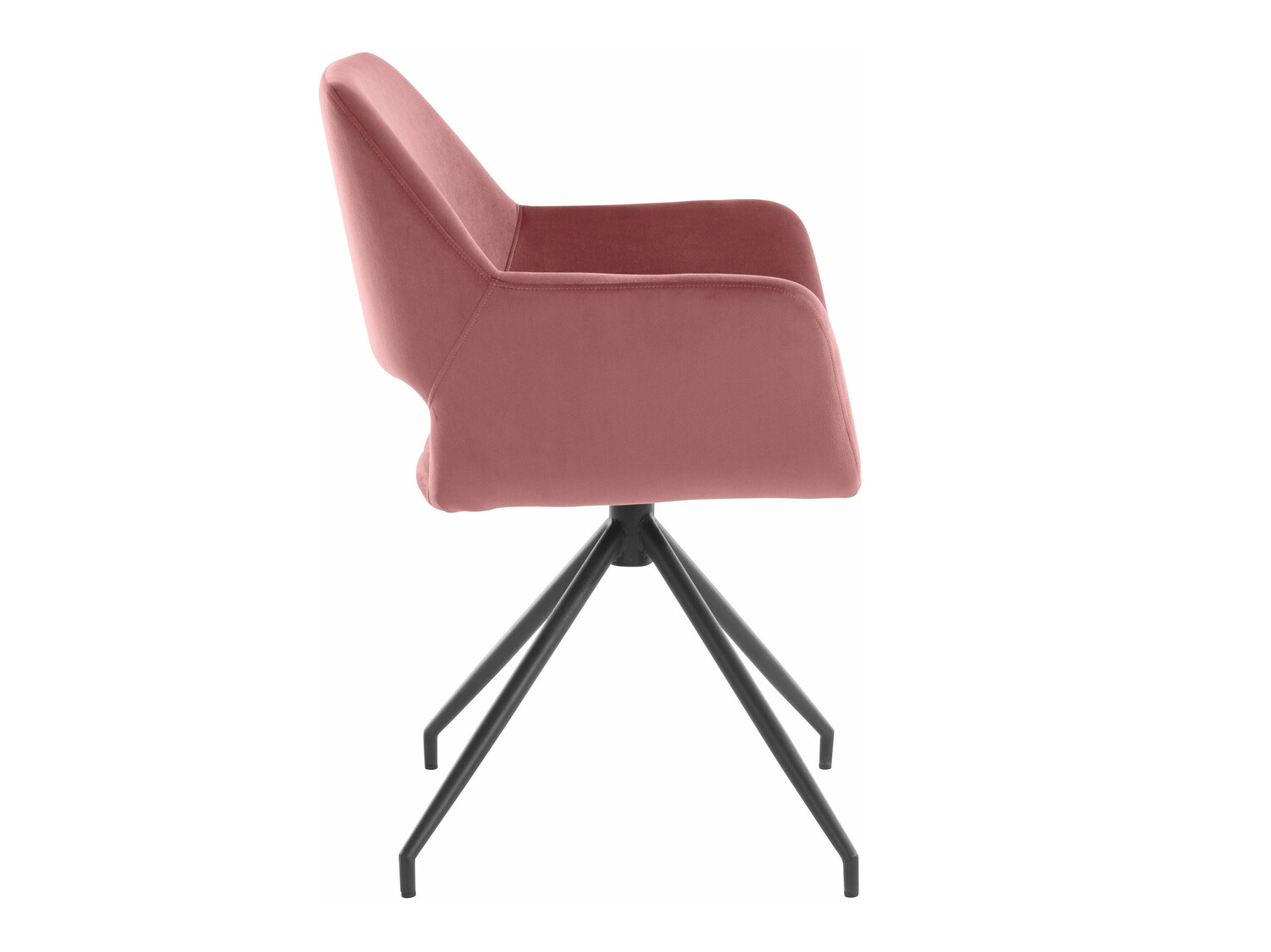 Conjunto de cadeiras Denton 1124 (Preto + Rosé)
