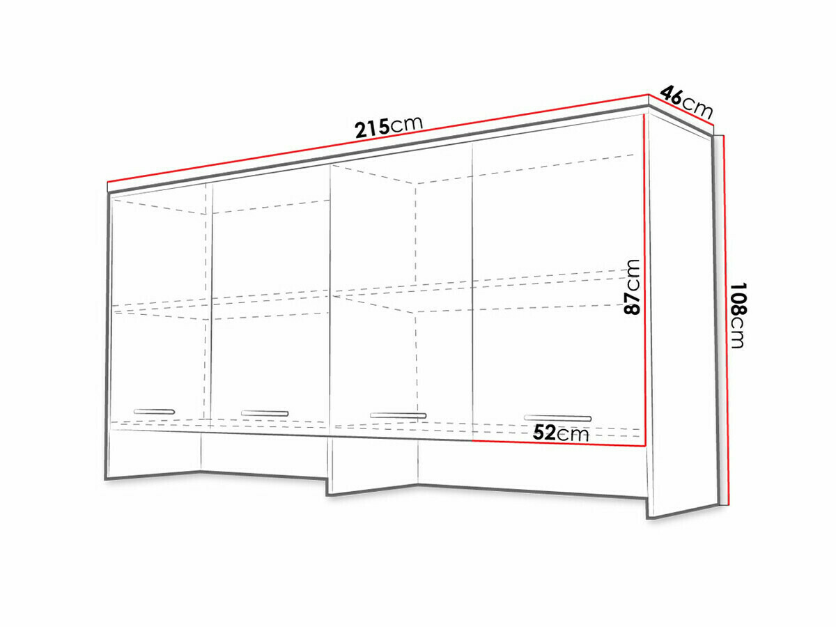 Aparador Concept Pro Lenart II (Cinzento)