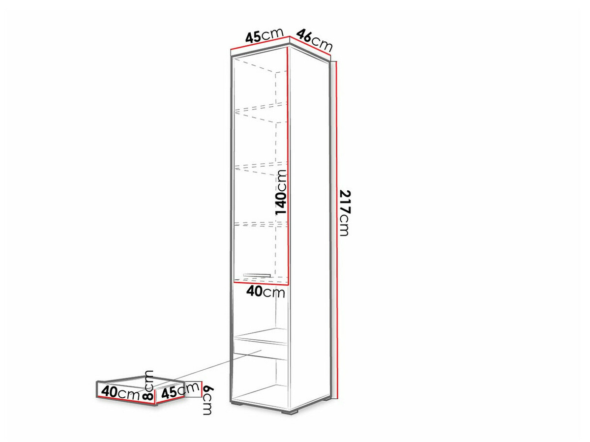Estante Concept Pro Lenart (Cinzento)