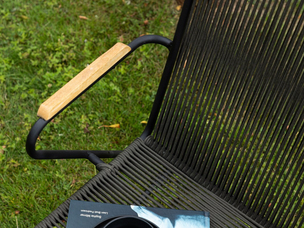 Conjunto para varanda Dallas 3498 (Cinzento escuro + Preto)