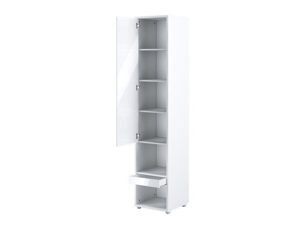 Estante Concept Lenart II (Branco + Branco brilhante)