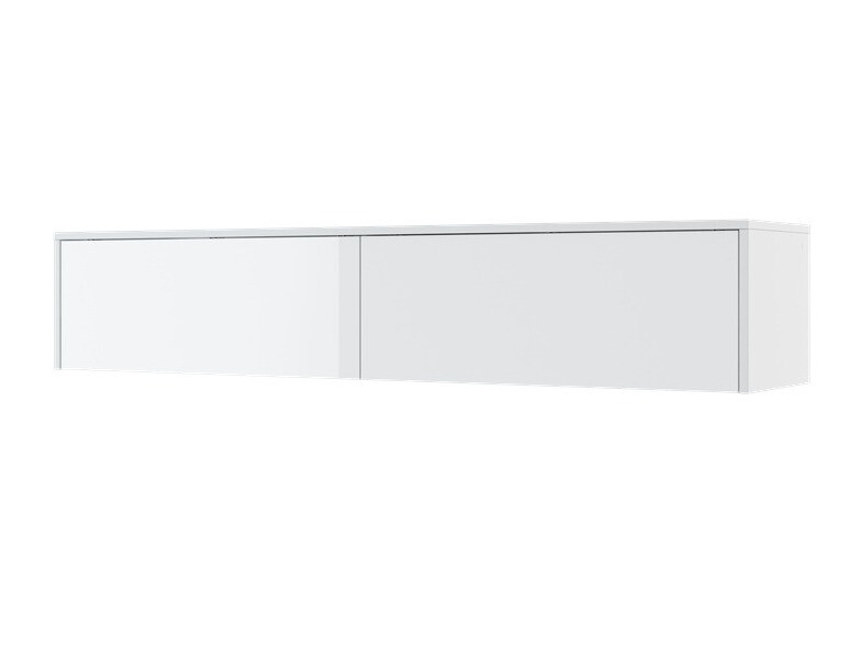Armário suspenso Concept Pro Lenart (Branco brilhante + Branco)