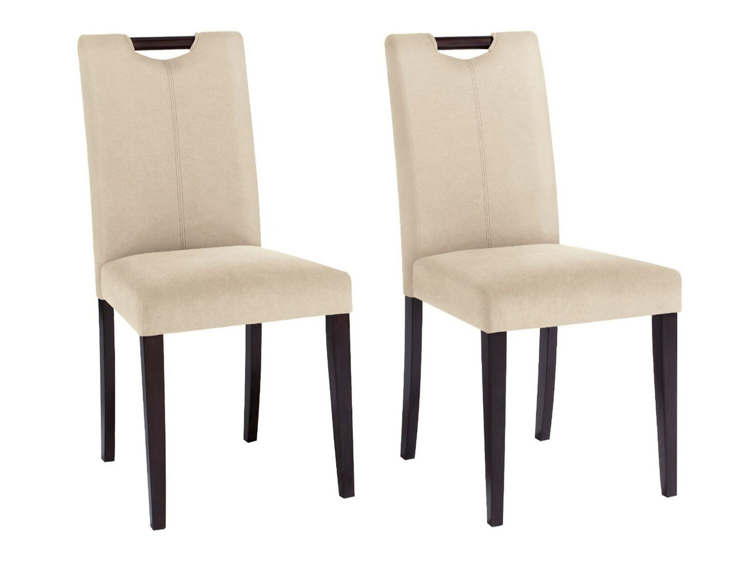 Conjunto de cadeiras Tulsa 572 (Castanho + Creme)