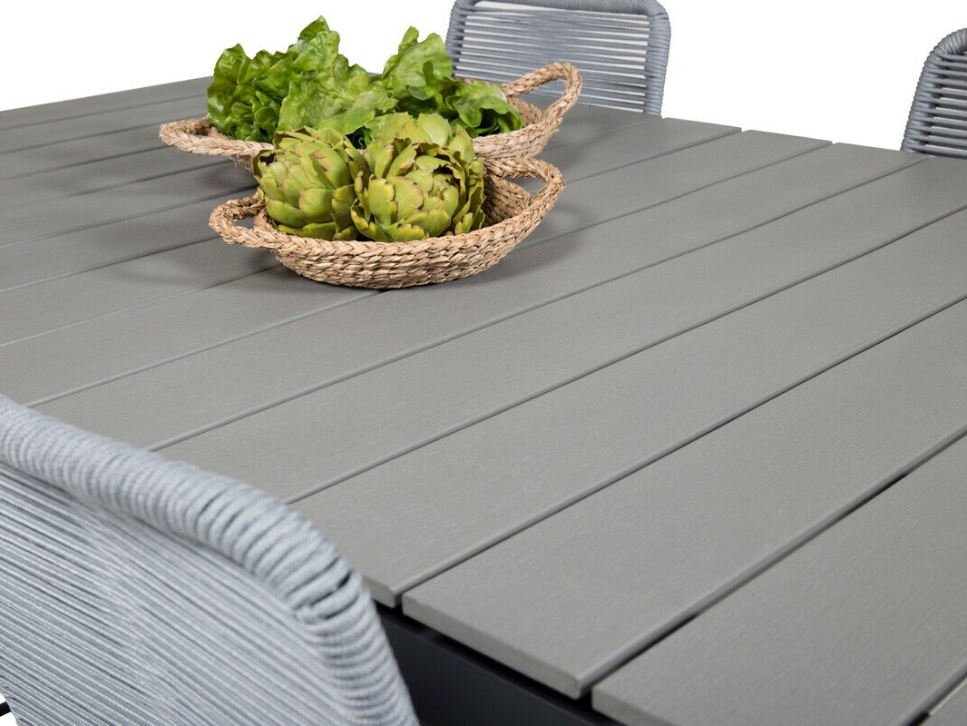 Conjunto de mesa e cadeiras Dallas 3506 (Cinzento)