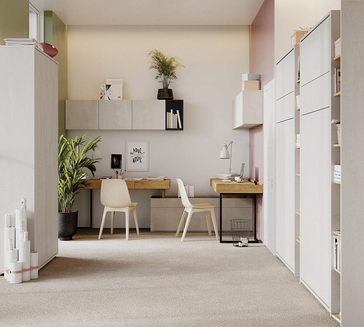 Cama rebatível Concept Pro Lenart Levfere 103 (90 x 200 cm)