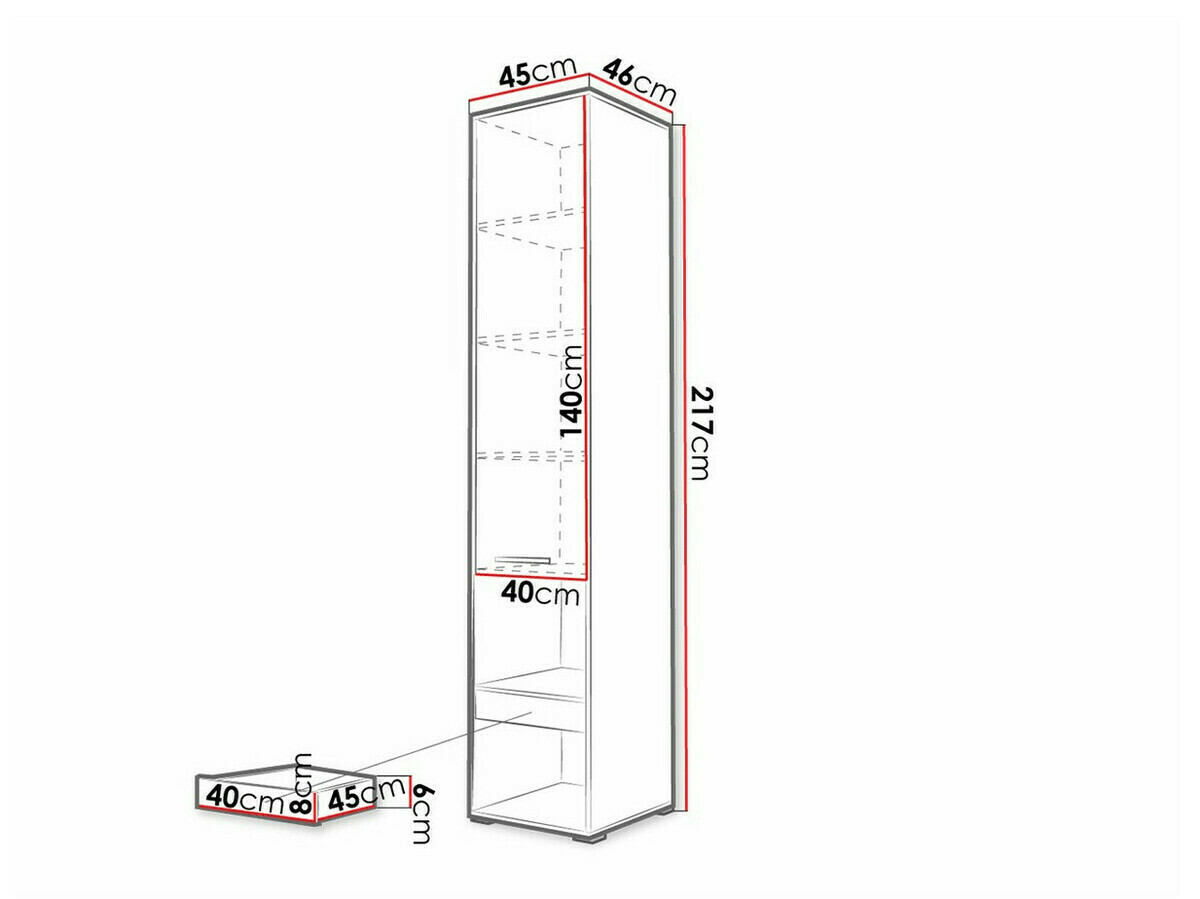 Conjunto de mobiliário Concept Pro Lenart Levfere 133