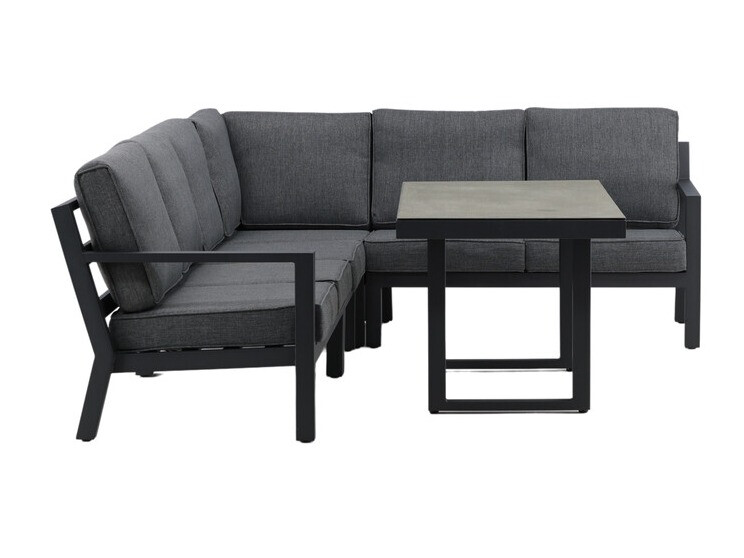 Conjunto de mobiliário para o exterior Dallas 2968 (Preto + Cinzento)