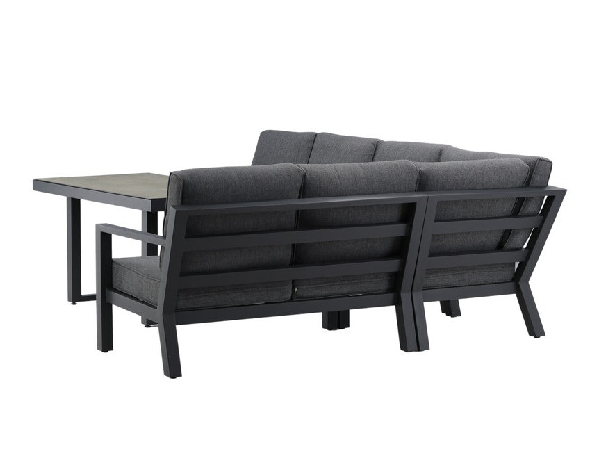 Conjunto de mobiliário para o exterior Dallas 2968 (Preto + Cinzento)