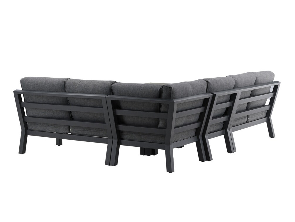 Conjunto de mobiliário para o exterior Dallas 2968 (Preto + Cinzento)