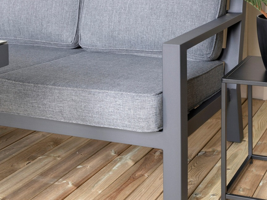 Conjunto de mobiliário para o exterior Dallas 2968 (Preto + Cinzento)