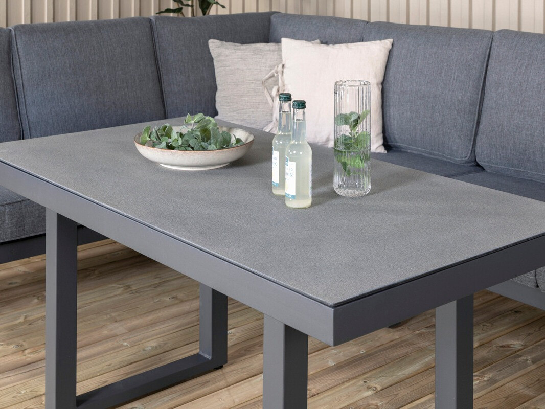 Conjunto de mobiliário para o exterior Dallas 2968 (Preto + Cinzento)