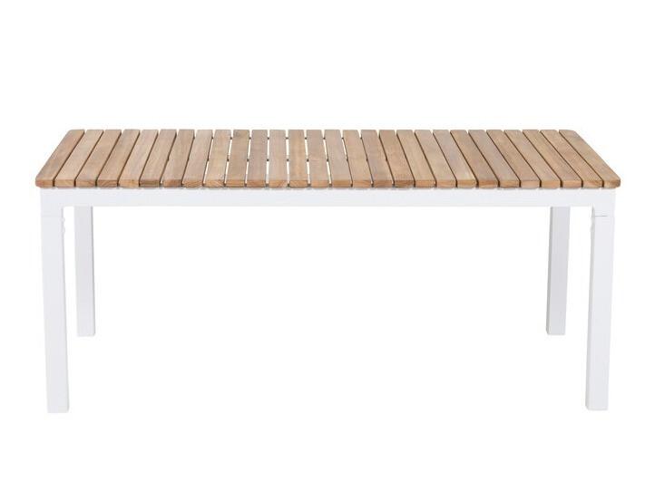 Mesa para o exterior Dallas 775 (Branco + Teca)