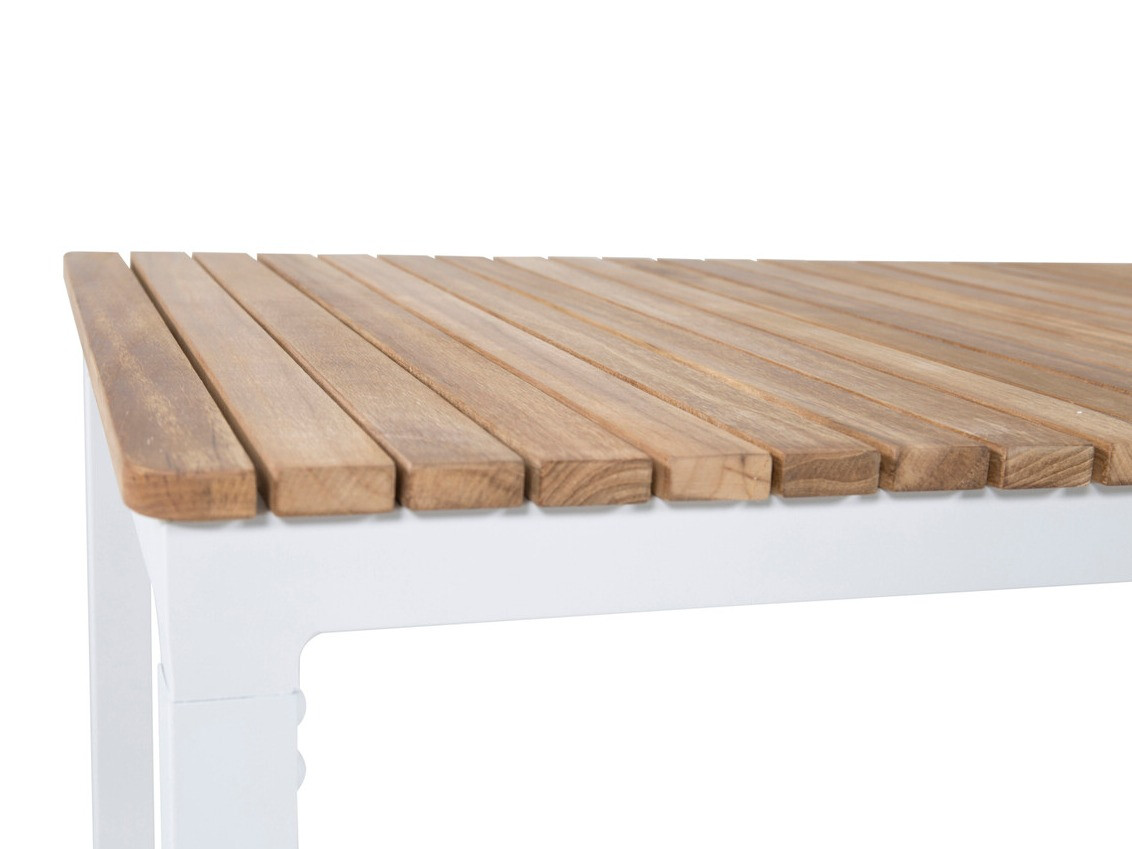 Mesa para o exterior Dallas 775 (Branco + Teca)