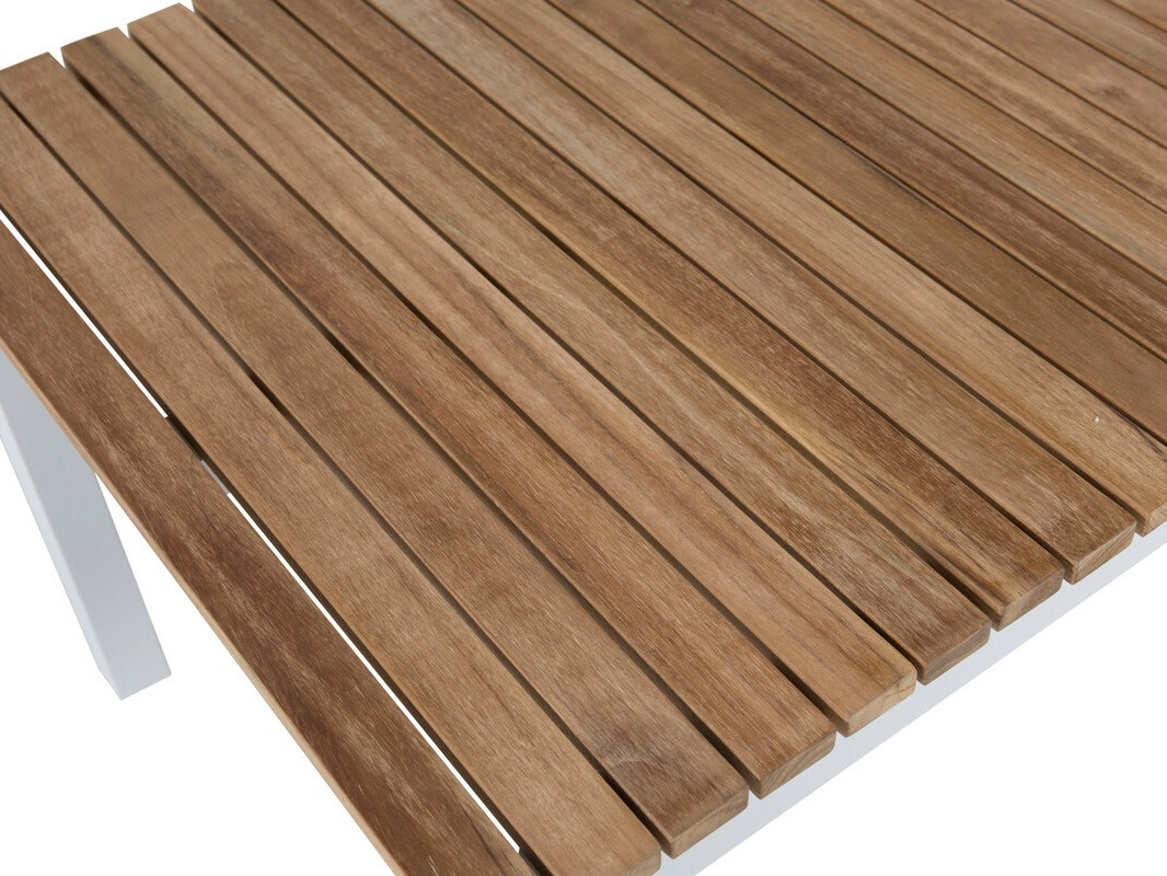 Mesa para o exterior Dallas 775 (Branco + Teca)