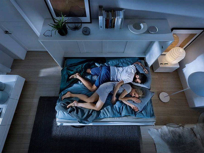 Cama rebatível Concept Pro Lenart IV (Branco)