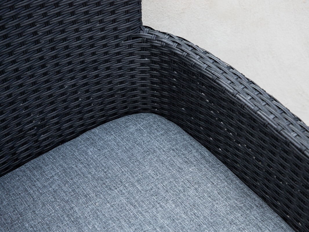 Conjunto de mesa e cadeiras Dallas 3626 (Preto)