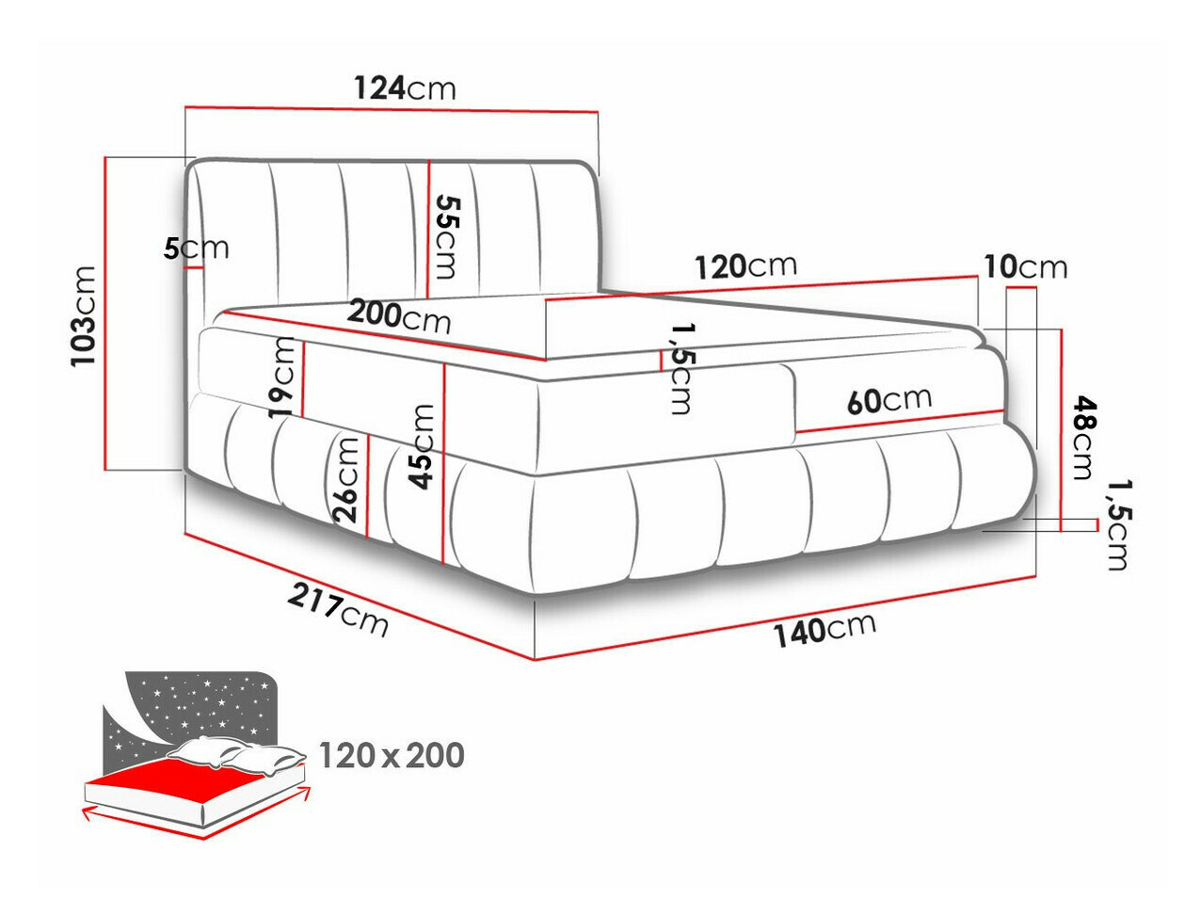 Cama continental Baltimore 152 (Kronos 09)